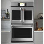 Cafe Professional 30-in Smart Compatible Double Electric Wall Oven with Air Fry Self + Steam Cleaning (Stainless Steel), CTD90FP2NS1 *JR2510, Retail: $7,499.00, FINAL PRICE: $4,999.99 + TAX
