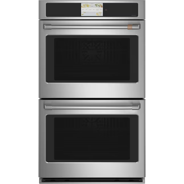 Cafe 30-in Smart Compatible Double Electric Wall Oven with Air Fry Self + Steam Cleaning (Stainless Steel with Brushed Stainless Handles), CTD70DP2NS1 *HD2509, Retail: $4,999.00, FINAL PRICE: $2,599.99 + TAX