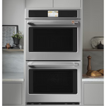 Cafe 30-in Smart Compatible Double Electric Wall Oven with Air Fry Self + Steam Cleaning (Stainless Steel with Brushed Stainless Handles), CTD70DP2NS1 *HD2509, Retail: $4,999.00, FINAL PRICE: $2,599.99 + TAX