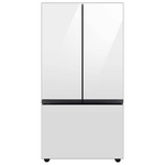 Samsung Bespoke Standard-Depth Beverage Center 30.1-cu ft 3-Door French Door Refrigerator with Dual Ice Maker with Water Dispenser (White Glass), RF30BB660012 *BG, MSRP: $3,099.00, FINAL PRICE: $1,299.99 + TAX