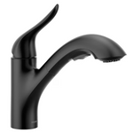 Moen Koa Matte Black Single Handle Deck-Mount Pull-out Kitchen Faucet with Sprayer (Includes Deck Plate), 87931BL *JR2510, Retail: $174.05, FINAL PRICE: $99.99 + TAX