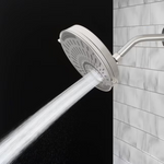 allen + roth Nottingham 5 -Spray Brushed Nickel 8-in Round Shower Head 1.8 GPM