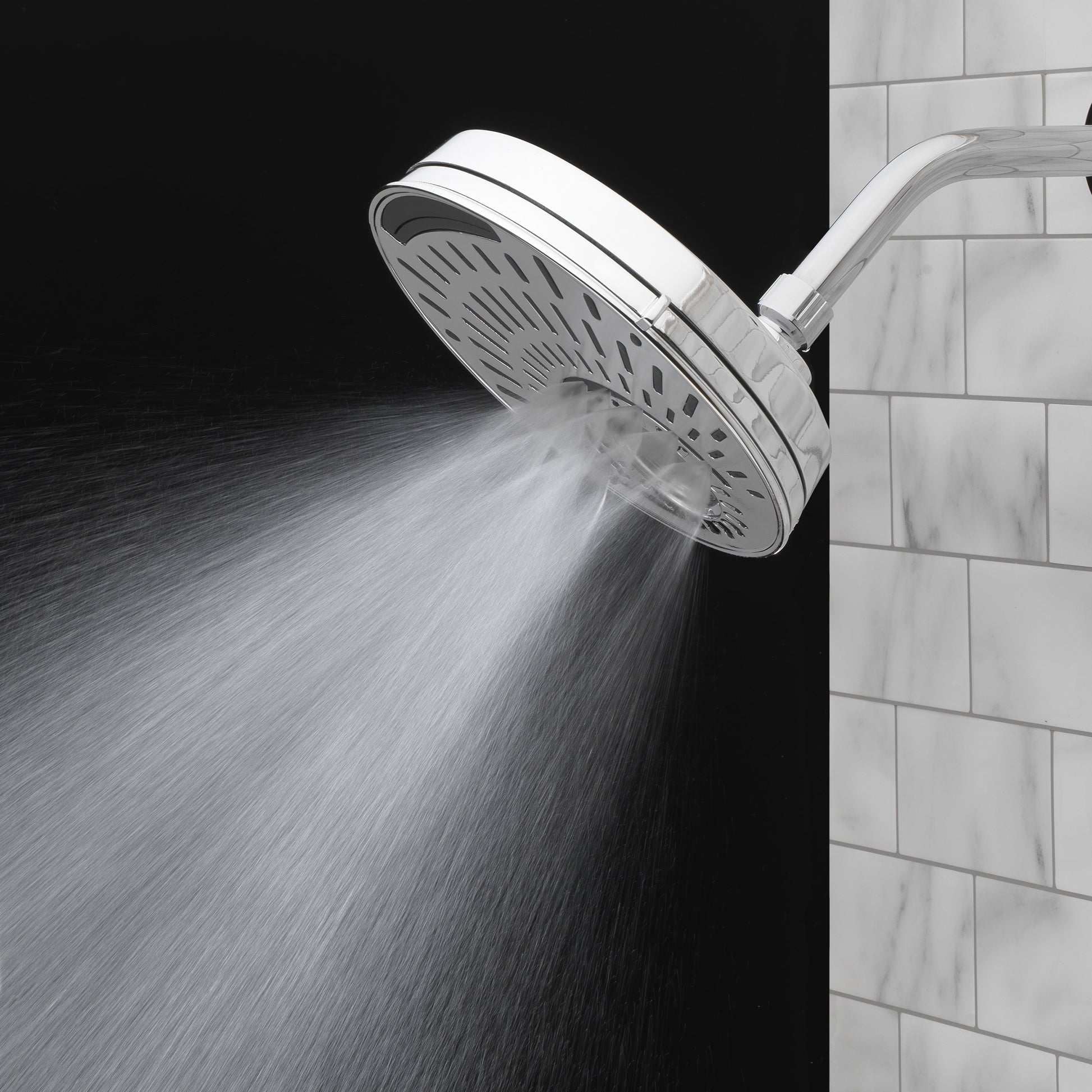 Alpine Reserve Nottingham 5 -Spray Chrome 8-in Round Shower Head 1.8 GPM