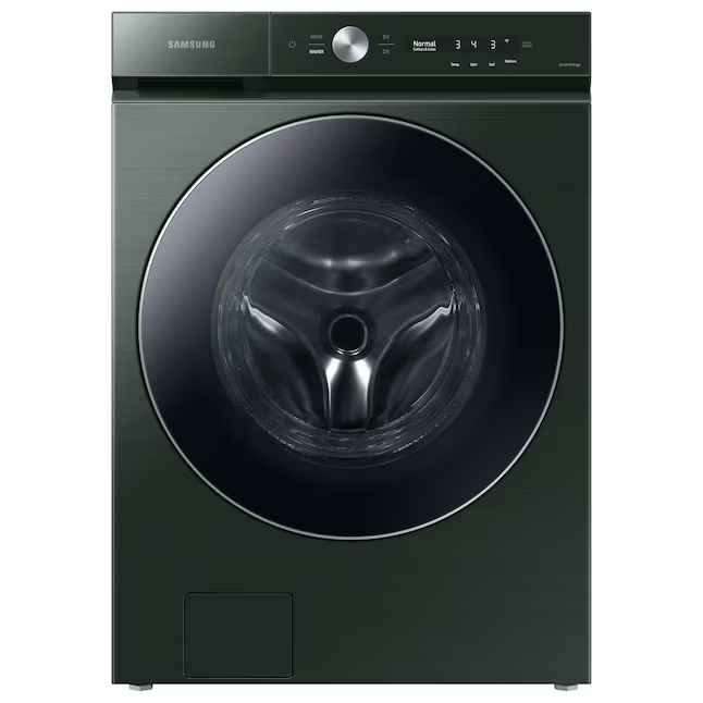 Samsung - Bespoke 5.3 cu. ft. Ultra Capacity Front Load Washer with AI OptiWash and Auto Dispense - Forest Green