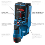 Bosch 12V Max 7.9-in Scan Depth Electric/Metal/Wood Finder, D-tect200C *JR2511, Retail: $1,199.00, FINAL PRICE: $699.99 + TAX