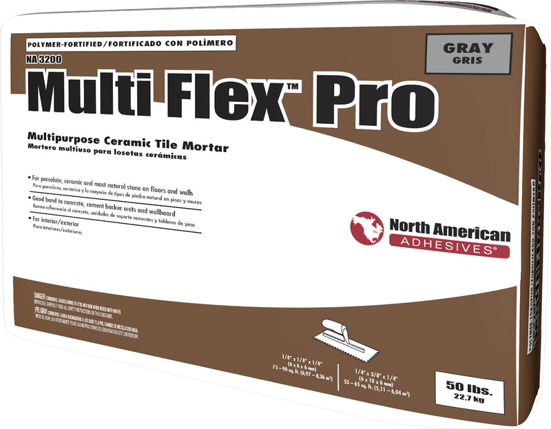 North American Multi Flex Pro (Gray) [Thinset Small Format] - 50 lbs, NA3200 2905623NA FINAL PRICE: $13.99 + TAX
