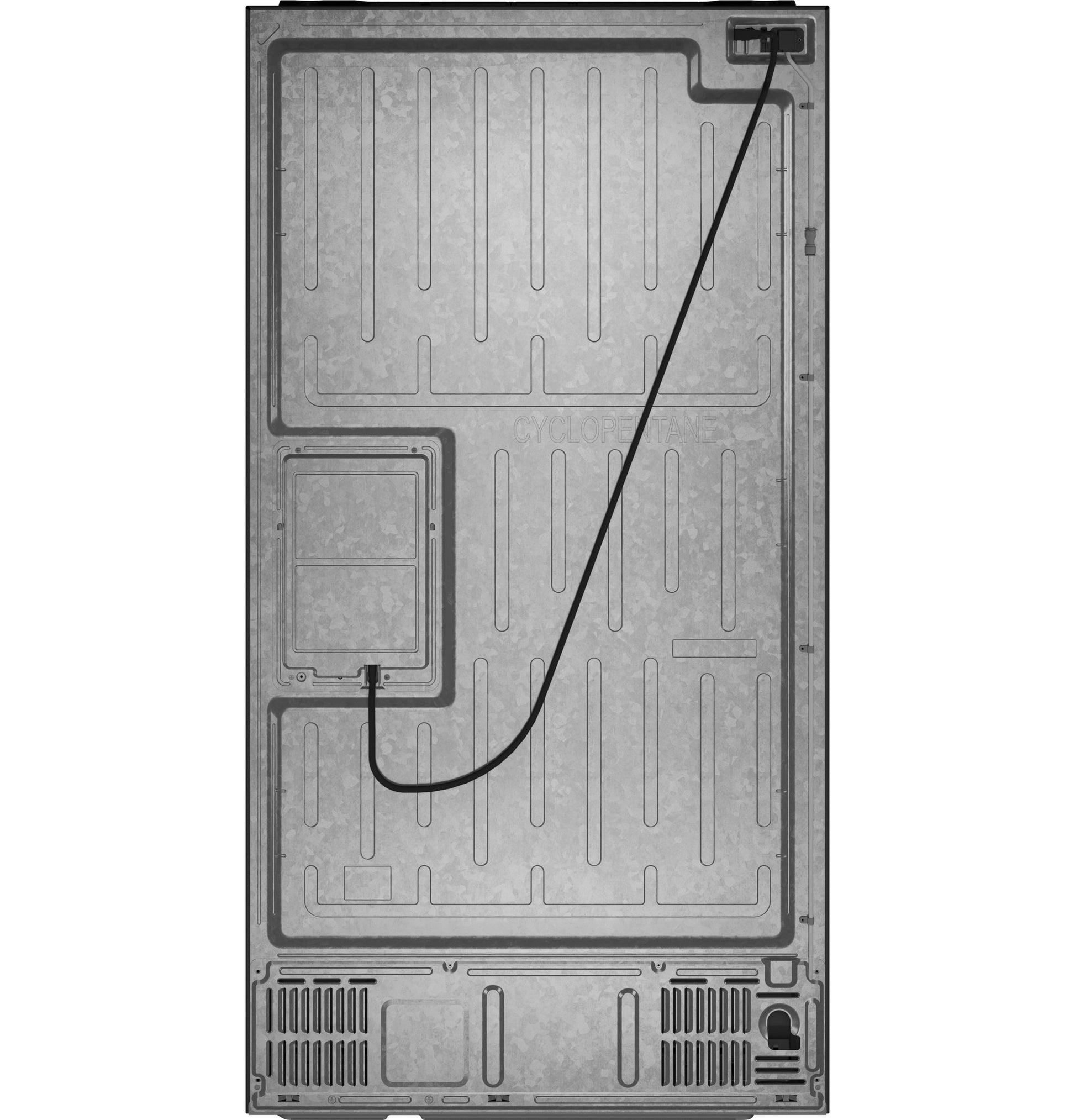 Ge Cafe Standard-Depth 27.8-cu ft 36-in Wide French Door Refrigerator with Ice Maker ( Matte White with Brushed Bronze Handles