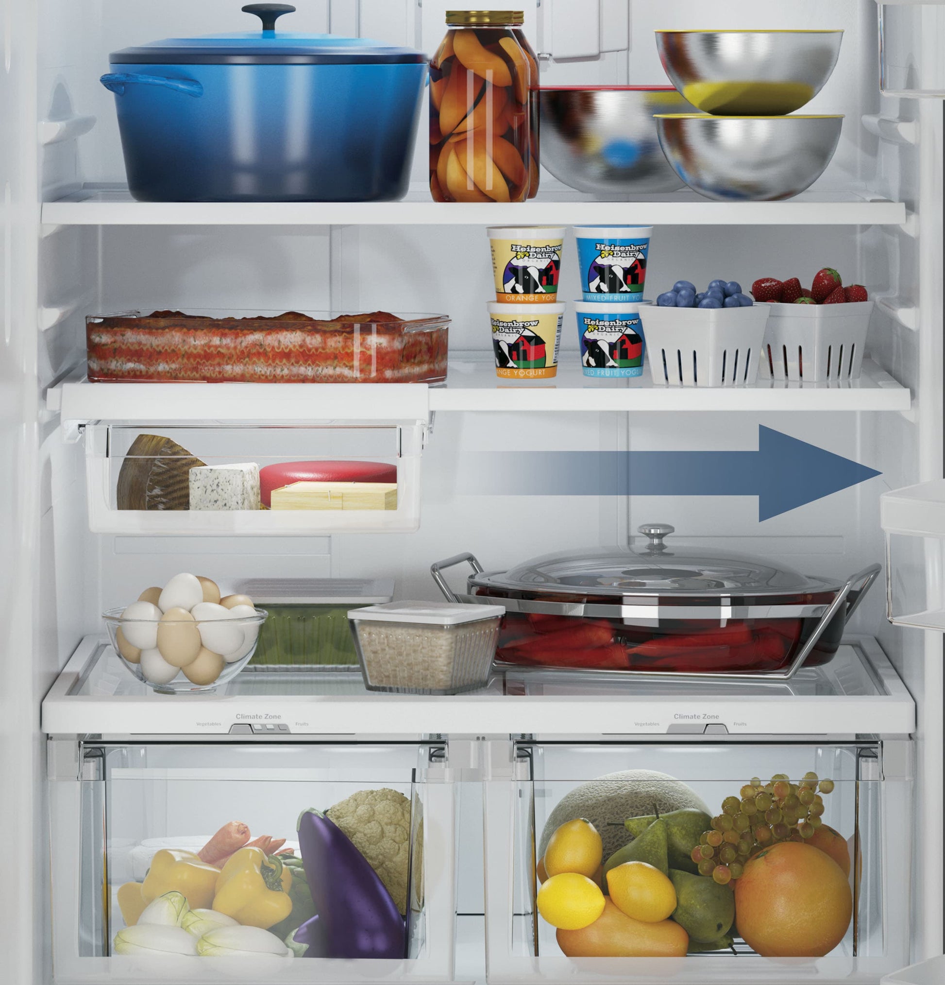 GE 24.9-cu ft Standard-Depth 33-in Wide Bottom-Freezer Refrigerator with Ice Maker ( Fingerprint Resistant Stainless Steel ) ENERGY STAR Certified