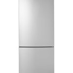 GE 17.7-cu ft Counter-Depth 31-in Wide Bottom-Freezer Refrigerator Fingerprint Resistant Stainless Steel ) ENERGY STAR Certified