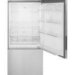 GE 17.7-cu ft Counter-Depth 31-in Wide Bottom-Freezer Refrigerator Fingerprint Resistant Stainless Steel ) ENERGY STAR Certified