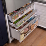 GE 17.7-cu ft Counter-Depth 31-in Wide Bottom-Freezer Refrigerator Fingerprint Resistant Stainless Steel ) ENERGY STAR Certified