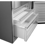 GE 17.7-cu ft Counter-Depth 31-in Wide Bottom-Freezer Refrigerator Fingerprint Resistant Stainless Steel ) ENERGY STAR Certified