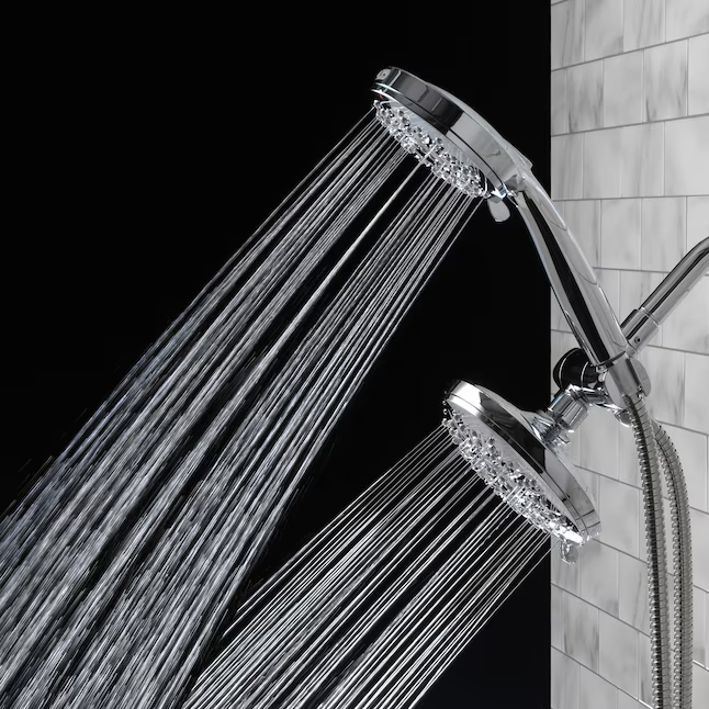 Alpine Reserve Nevis 6.0-Spray Chrome 5-in Round Shower Head with Handheld Combo 1.8 GPM, 3074-02618-ARCH *JR2511, Retail: $54.98, FINAL PRICE: $29.99 + TAX