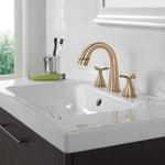 Delta Stryke Two Handle Widespread Pull Down Bathroom Faucet in Lumicoat Champagne Bronze, 357756-CZPD-PR-DST, MRSP: $819, FINAL PRICE: $ + TAX