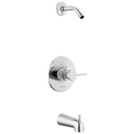 Delta Modern Chrome 1-handle Sold separately Bathtub and shower Faucet ( Valve not Included )