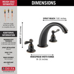 Delta Windemere Oil Rubbed Bronze 2-handle Deck-mount Roman High-arc Bathtub Faucet