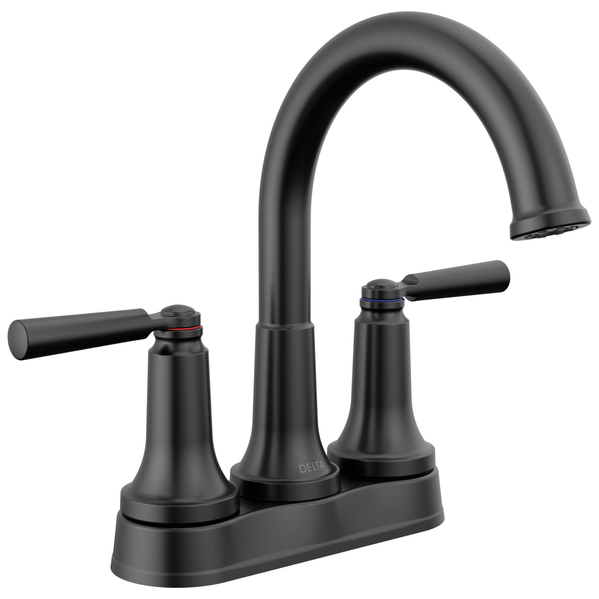 Delta Saylor Two Handle Centerset Bathroom Faucet in Matte Black, 2535-BLMPU-DST, MRSP: $335.6, FINAL PRICE: $ + TAX