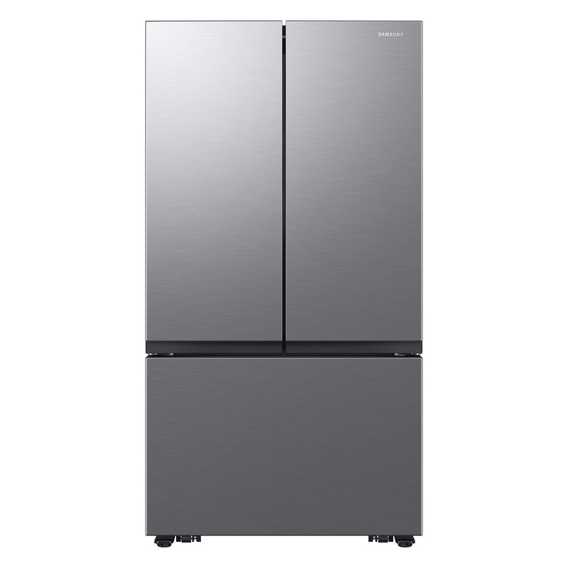 Samsung Counter-Depth Mega Capacity 27-cu ft 3 -Door 36-in Wide Smart Compatible French Door Refrigerator with Dual Ice Maker ( Fingerprint Resistant Stainless Look ) ENERGY STAR Certified