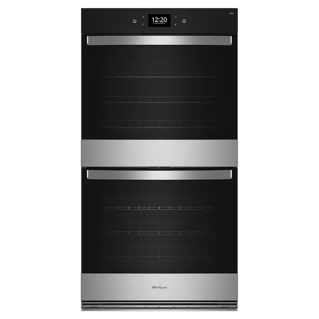 Whirlpool 27-in Double Electric Wall Oven with Air Fry Self-cleaning (Fingerprint Resistant Stainless Steel), WOED7027PZ *HD2510, Retail: $3,599.00, FINAL PRICE: $1899.99 + TAX