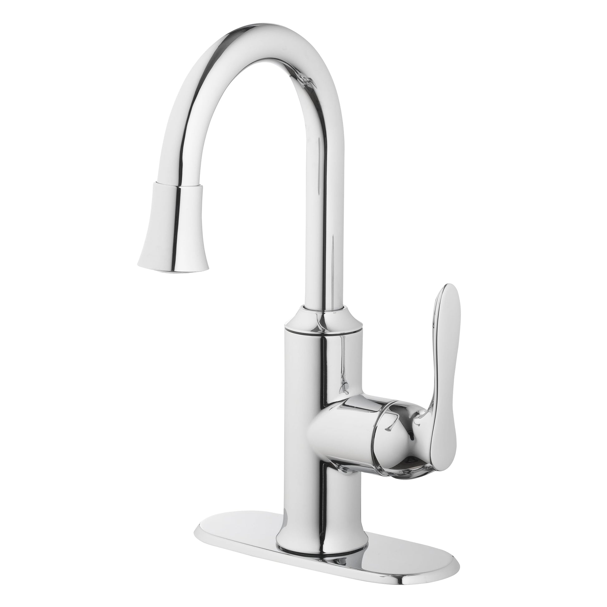 Alpine Reserve Brookes Chrome 4-in centerset 1-handle WaterSense High-arc Residential Handle Bathroom