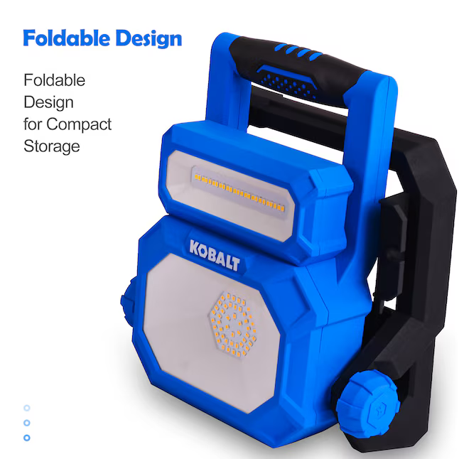 Kobalt 3.6-Volt 4000-Lumens LED Plug-in Portable Work Light 1 -Batteries Included, MPL1068-L37K8040 5286606  *JR2506, [FB292], Retail: $69.98, FINAL PRICE: $34.99 + TAX