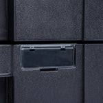 Kobalt CASESTACK 14.16-in W x 21-in H x 13.5-in D 2 -Drawer Black Plastic Tool Box