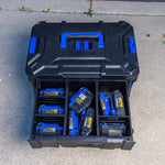 Kobalt CASESTACK 14.16-in W x 21-in H x 13.5-in D 2 -Drawer Black Plastic Tool Box
