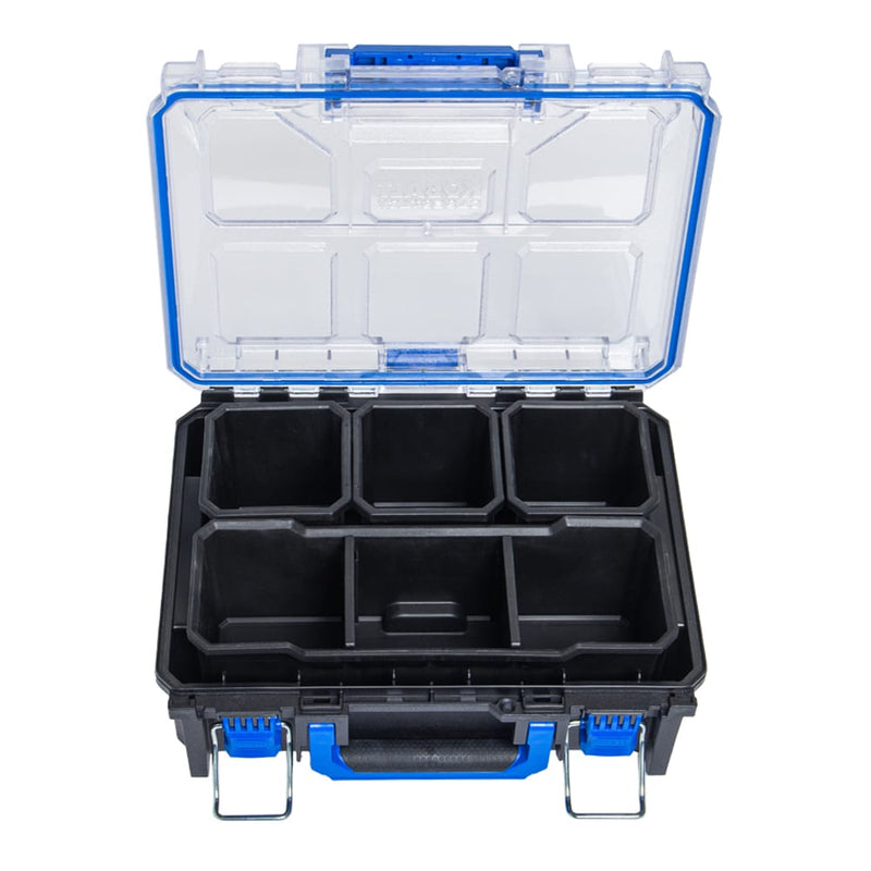 Kobalt CASESTACK 10.14-in W x 13.4-in H x 5-in D Black Plastic Tool Box