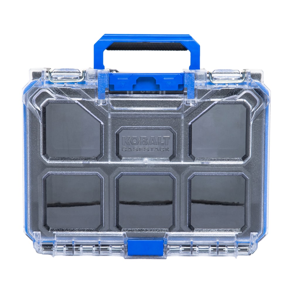 Kobalt CASESTACK 10.14-in W x 13.4-in H x 5-in D Black Plastic Tool Box [FBM-091]
