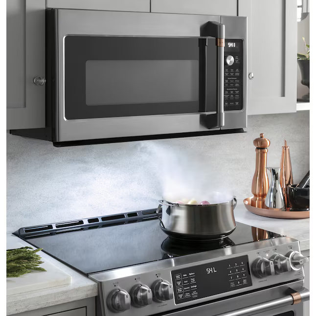 GE Cafe 1.7-cu Air Fry 29.9-in Over-the-Range Convection Microwave with Sensor Cooking (Matte White), CVM517P4RW2 *HD2505, Retail: $1,159.00, FINAL PRICE: $699.99 + TAX