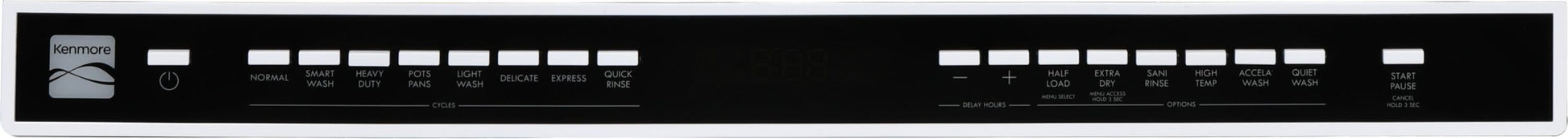 Kenmore 24-in Top Control Built-in Dishwasher ( White ) With Third Rack, 49-Decibel