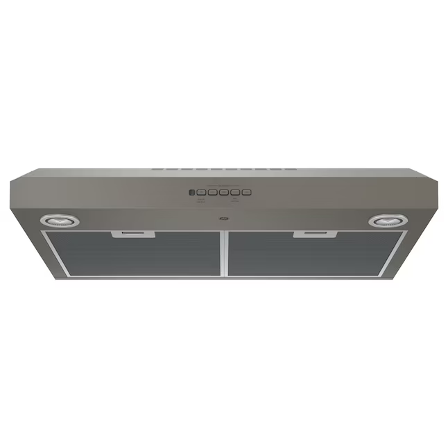 GE 30-in Convertible 310-CFM Slate Under Cabinet Range Hood