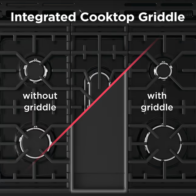 Frigidaire Gallery 30-in Glass Top 5 burners 6.2-cu ft Air Fry Convection Oven Slide-In Electric Range (Smudge-Proof Black Stainless Steel), GCFE3060BD *HD2505, Retail: $2,099.00, FINAL PRICE: $999.99 + TAX
