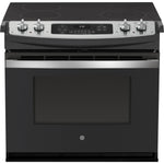 GE 30-in Glass Top 4 burners 4.4-cu ft Drop-In Electric Range ( Black ), JD630ST3SS, FINAL PRICE: $1,299.99