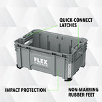 FLEX STACK PACK 15.4-in W x 10.3-in H x 21.9-in D Polypropylene Tool Box