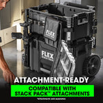 FLEX STACK PACK 15.4-in W x 10.3-in H x 21.9-in D Polypropylene Tool Box