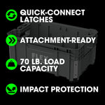 FLEX STACK PACK 15.4-in W x 10.3-in H x 21.9-in D Polypropylene Tool Box