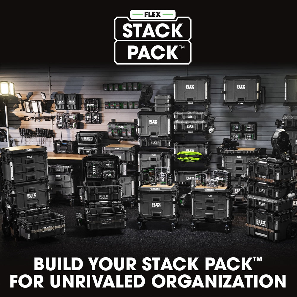 FLEX STACK PACK 15.4-in W x 10.3-in H x 21.9-in D Polypropylene Tool Box