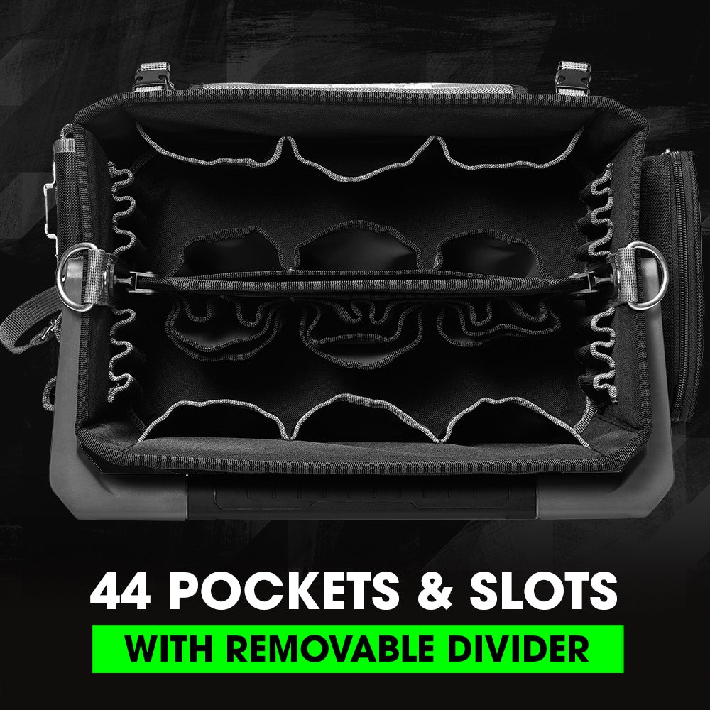 FLEX STACK PACK (FS1201) Gray Ballistic polyester 10.6-in W x 15.7-in D x 15.4-in L Tool tote [FBM-326]
