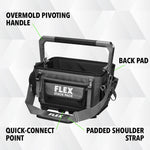 FLEX STACK PACK Gray Ballistic polyester 10.6-in W x 15.7-in D x 15.4-in L Tool tote