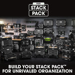 FLEX STACK PACK Gray Ballistic polyester 10.6-in W x 15.7-in D x 15.4-in L Tool tote