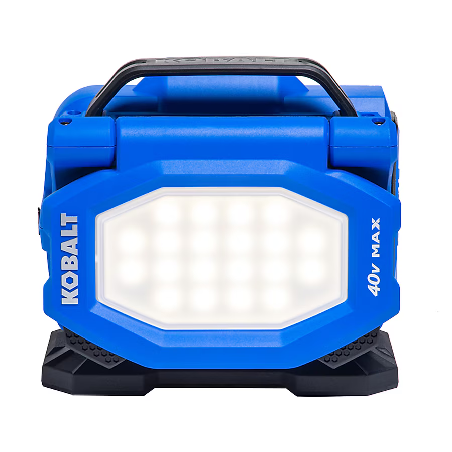 Kobalt 40-volt 2200-Lumens LED Battery-Operated and plug-in Rechargeable Portable Work Light, KBL 1040-03 #5192701  *HD2507, Retail: $99.98, FINAL PRICE: $49.99 + TAX