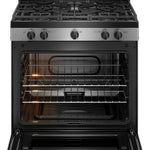 Frigidaire 30-in 5 burners 5.1-cu ft Freestanding Natural Gas Range ( Stainless Steel )