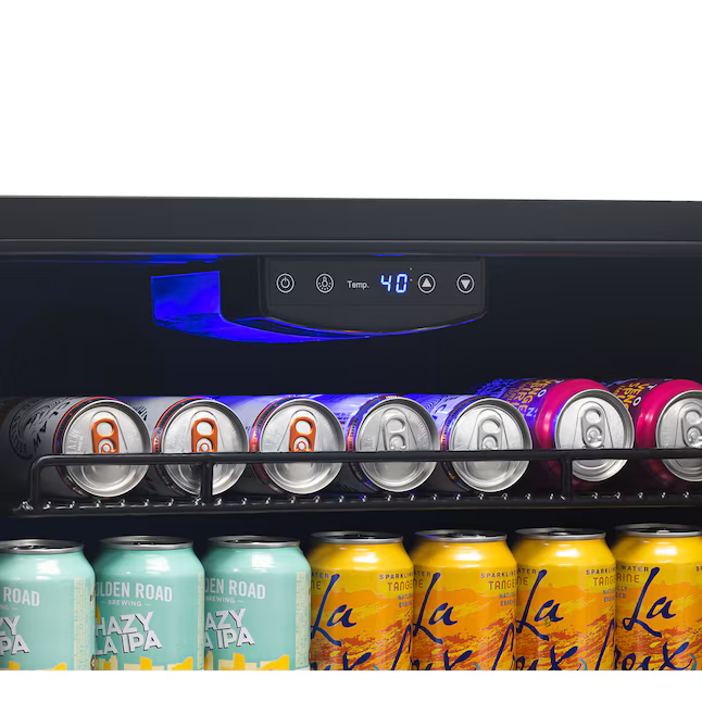 NewAir 23.5-in W 177-Can Capacity Stainless Steel Built-in/Freestanding Indoor Beverage Refrigerator with Glass Door, NBC177SS00 *JR2508, Retail: $934.99, FINAL PRICE: $559.99 + TAX