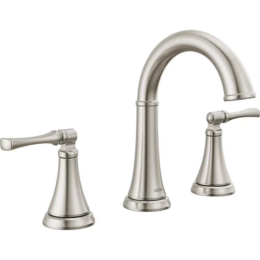 Delta Archdale Two Handle Widespread Lavatory Faucet in Spotshield Brushed Nickel, 35798LF-SP