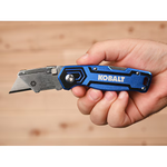 Kobalt Blue 3pk Lockback 3/4-in 3-Blade Folding Utility Knife, 58979 #2418019  *JR2512, Retail: $19.98, FINAL PRICE: $11.99 + TAX