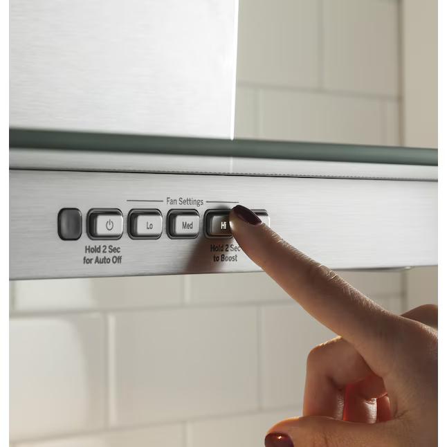GE Cafe 30-in Convertible 350-CFM Stainless Steel Wall-Mounted Range Hood, CVW73012MSS *JR2508, Retail: $949.00, FINAL PRICE: $499.99 + TAX