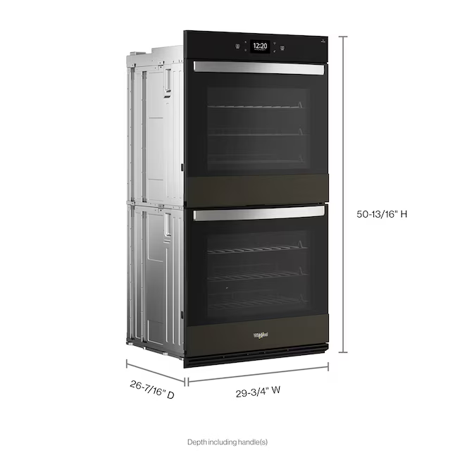 Whirlpool 27-in Double Electric Wall Oven with Air Fry Self-cleaning (Fingerprint Resistant Stainless Steel), WOED7027PZ *HD2510, Retail: $3,599.00, FINAL PRICE: $1899.99 + TAX