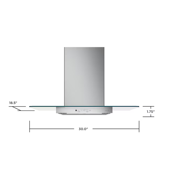 GE Cafe 30-in Convertible 350-CFM Stainless Steel Wall-Mounted Range Hood, CVW73012MSS *JR2508, Retail: $949.00, FINAL PRICE: $499.99 + TAX