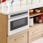 Cafe 23.9-in 1.2-cu ft 1000 -Watt Microwave Drawer ( Matte White )